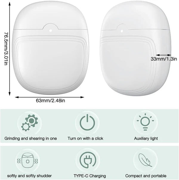 Electric Nail Trimmer – Safe, Painless Nail Grooming | Rechargeable & Quiet